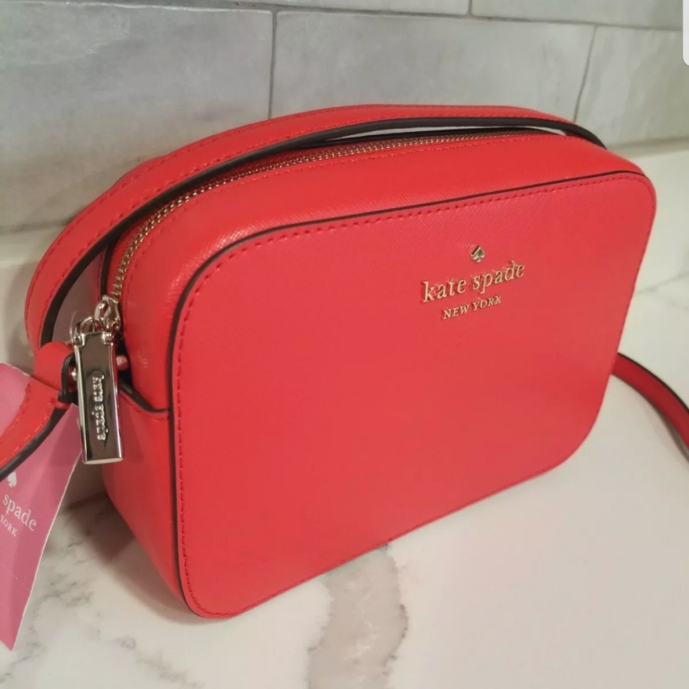 NWT! Kate Spade Gazpacho Red/Orange Mini Camera Crossbody Bag - Picture 14 of 14